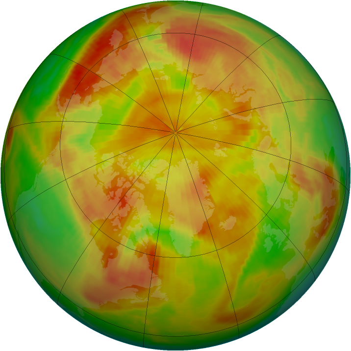 Arctic ozone map for 08 May 1987